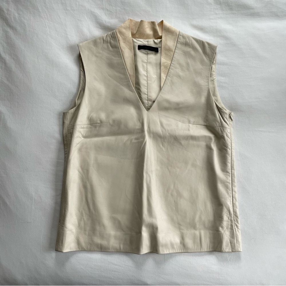 The Row Leather Top